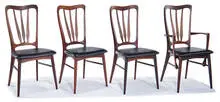 Niels Koefoed, Dining suite (9), c. 1964, Koefoeds, Hornslet