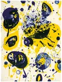 Untitled #5 (from Pasadena Box) by Sam Francis, 1963, Color lithograph on Rives BFK paper, sold Oct 2016