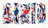 Sam Francis, The Five Continents in Summertime, 1984, 15-color aquatint on Rives BFK paper