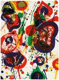 Untitled #3, Variant II (from Pasadena Box) by Sam Francis, 1963, Color lithograph on Rives BFK paper, sold Oct 2016
