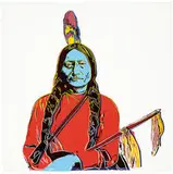 Andy Warhol, Sitting Bull, 1986, Color screenprint on Lenox Museum Board