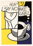 Roy Lichtenstein, ...Huh?, 1976, 4-color screenprint on Arches paper