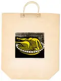 Roy Lichtenstein, Turkey Shopping Bag, 1964, Color screenprint on smooth, white wove paper bag with handles