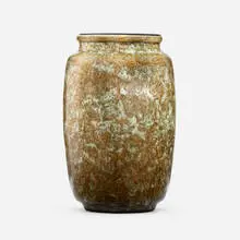 Vase by Émile Decoeur, c. 1930, glazed stoneware, sold Jul 2023