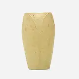 Vase by Lillian Newman for Grueby Faience Company, 1904-10, glazed earthenware, sold Jul 2023