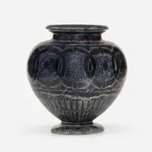 Vase by Émile Decoeur, c. 1915, glazed stoneware, sold Jul 2023
