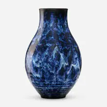 Large vase by Émile Decoeur, c. 1930, glazed stoneware, sold Jul 2023