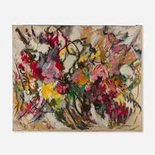 Gerald Vivian Davis, Flowers, oil on canvas