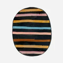 Jun Kaneko, Untitled, 1982, hand-built glazed stoneware