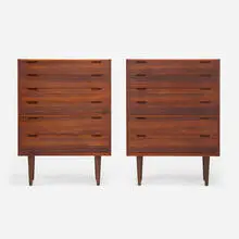 Svend Langkilde, Cabinets, pair, c. 1960, rosewood