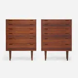 Svend Langkilde, Cabinets, pair, c. 1960, rosewood