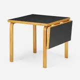 Alvar Aalto, Extension table, c. 1935, laminated birch, linoleum