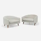 Adrian Pearsall, Lounge chairs model 2470C, pair