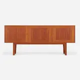 Kurt Østervig, Cabinet, c. 1960, teak, chrome-plated brass