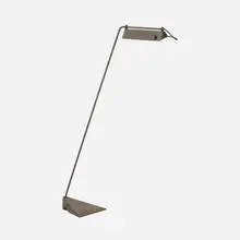 Koch & Lowy, Delta floor lamp, c. 1960, patinated iron