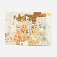 Untitled by Lacia Dole-Recio, 2000, gouache, graphite, paper, cardboard and vellum, sold Jun 2023
