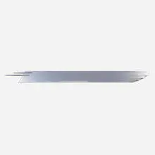 Gianni Piacentino, Mat Metal Dynamic Wing (Flight) Chrome Flames, 1990-2002, water-based enamel on epoxy fiberglass, canvas and wood