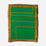 Peter Young, Untitled #4, 1970, acrylic on canvas stretched on tree branches