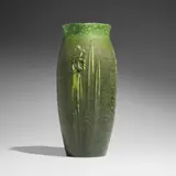 Vase with daffodils by Eva Russell for Grueby Faience Company, sold Mar 2026