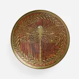 Erhard & Söhne, Dragonfly tray, c. 1905, rosewood, brass, mother-of-pearl