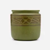 Maude Milner and Sarah Tutt for Marblehead Pottery, Jardinière with conventionalized flowers