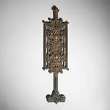 Baluster from the Schlesinger & Mayer Department Store, Chicago by Louis Sullivan and George Grant Elmslie, c. 1899, painted cast iron, sold Dec 2025