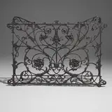 Balcony railing section from Mecca Flats, Chicago by Willoughby J. Edbrooke and Franklin Pierce Burnham, c. 1892, cast iron, sold Dec 2025