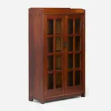 Gustav Stickley, Bookcase, model 542, 1912-16, oak, glass, brass