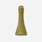 William J. Walley, Candlestick with pickerelweed leaves, 1898-1919, glazed earthenware