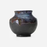 Pewabic Pottery, Vase, 1915-30, iridescent and matte-glazed earthenware