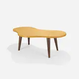 Joseph Urban, desk, c. 1945, bird's-eye maple, vinyl over wood