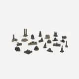 Buildings of Disaster and Missing Monuments, collection of twenty-two by Constantin & Laurene Boym, 1996-2008, cast resin, cast bronze, sold Jul 2017