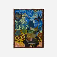 Roberto Juarez, The Plant that Won't Die, 1985, acrylic and oil stick on paper