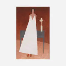 Joseph Burnett, Lady in White, 1997, oil on canvas