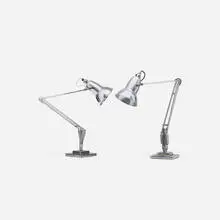 Anglepoise lamps, pair by George Carwardine, aluminum, chrome-plated steel, sold Jul 2017
