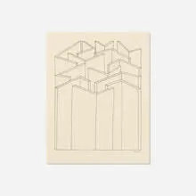Untitled by Lyman Emmet Kipp, Jr., 1975, ink on paper, sold Jul 2017