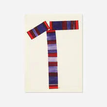 Untitled by Lyman Emmet Kipp, Jr., 1988, rolled printer's ink on paper, sold Jul 2017
