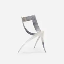 Andrea Salvetti, Eccolo chair, 2001, chrome-plated cast aluminum