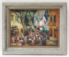Marie Parmeter, Untitled, oil on canvas 42x 53cm; and five further works by the same hand (6)