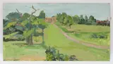 Pamela Chard, Untitled, Hatfield Park' oil on board 39 x 60cm; and six further landscapes