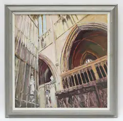 Untitled by Pamela Chard, oil on canvas 64 x 64cm ., sold Nov 2020