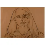Alex Katz, Elise, 1986, charcoal and graphite on paper