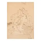 Jean Cocteau, Trois fantômes se promenant devant une maison