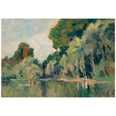 Maximilien Luce, La Marne à Quiquangrogne, 1905, oil on board