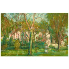 André Vignoles, La chateau de Fermain Court, 1960, oil on canvas