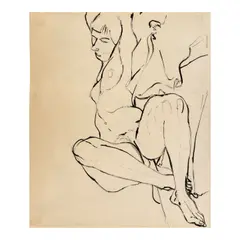 Philip Pearlstein, Untitled, circa 1969, ink on paper