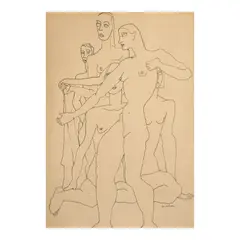 Louise Nevelson, Untitled, circa 1930, ink on paper