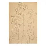 Louise Nevelson, Untitled, circa 1930, ink on paper