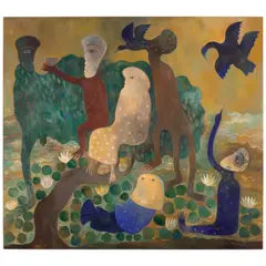 Manuel Mendive, La flor del agua, 2011, acrylic on canvas