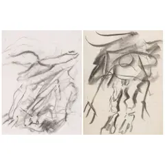 Willem de Kooning, Untitled (Two Works), circa 1965
